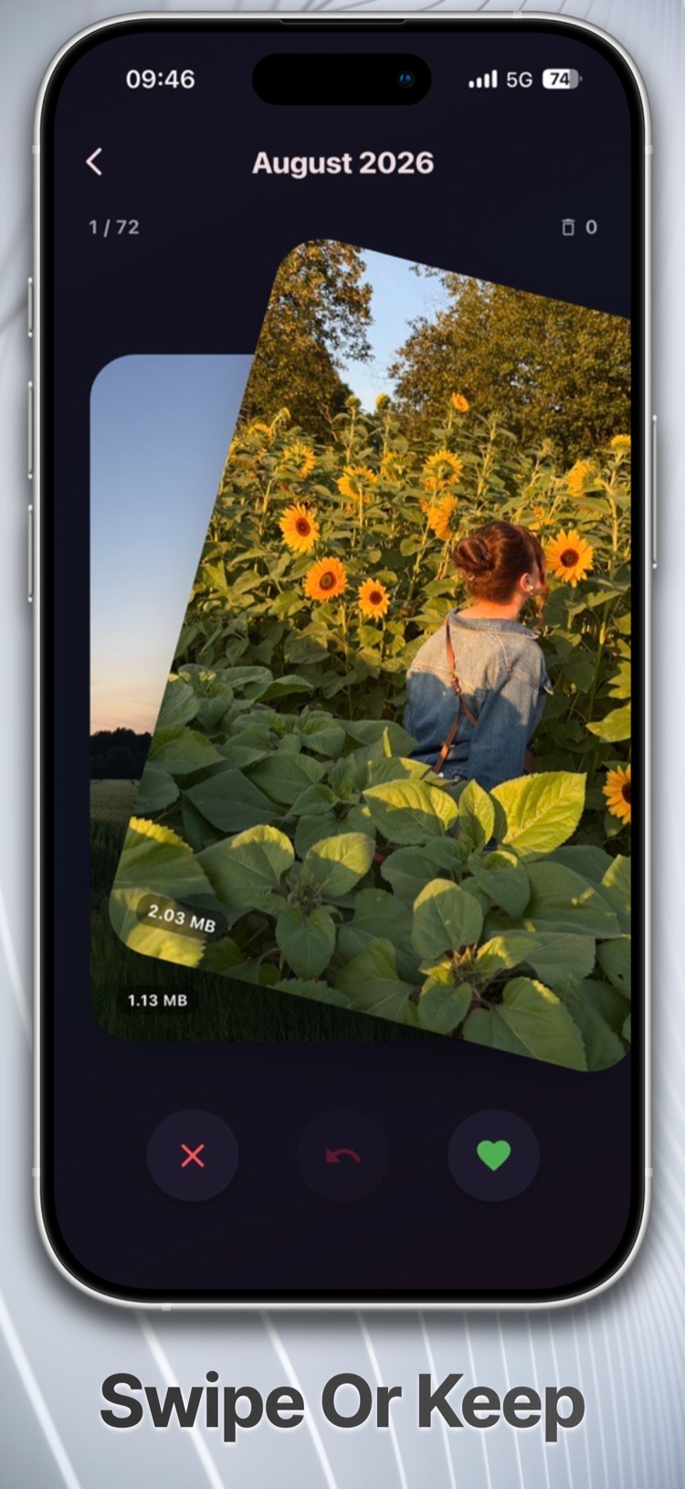 Swiper: Fotos schnell durchwischen, behalten oder löschen